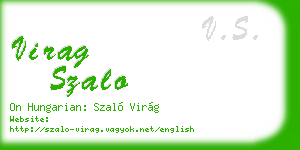 virag szalo business card