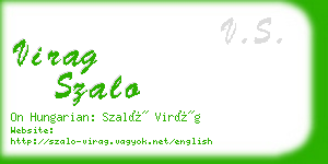 virag szalo business card